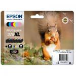 Epson 378XL Squirrel Black Light Cyan Light Magenta Cyan Magenta Yellow High Yield Ink Multipack 11.2ml + 2 x 10.3ml 3 x 9.3ml (Pack 6) - C13T37984010 EPT37984010
