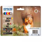 Epson 378XL/478XL Squirrel Black Grey Cyan Magenta Yellow Red High Yield Ink Multipack 2 x 11.2ml + 3 x 9.3ml + 10.2ml (Pack 6) - C13T379D4010 EPT379D4010