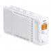 The photo shows a stack of Epson ink cartridges in bright orange packaging. Each cartridge is labeled with the brand name and a 350ml capacity. The design is sleek and professional, perfect for any printer user.