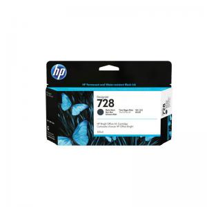 HP No 728 Matte Black Standard Capacity Ink Cartridge 130ml - 3WX25A