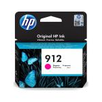HP 912 Magenta Standard Capacity Ink Cartridge 3ml for HP OfficeJet Pro 8010/8020 series - 3YL78AE HP3YL78AE