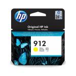 HP 912 Yellow Standard Capacity Ink Cartridge 3ml for HP OfficeJet Pro 8010/8020 series - 3YL79AE HP3YL79AE