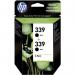 HP C9504E 339 Black Ink 21ml Twinpack HPC9504E