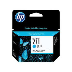 HP 711 Cyan Standard Capacity Ink Cartridge Multipack 3 x 29 ml Pack 3