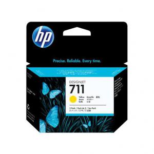 HP 711 Yellow Standard Capacity Ink Cartridge Multipack 3 x 29 ml Pack
