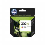 HP 302XL Tricolour Standard Capacity Ink Cartridge 300 pages 8ml - F6U67AE HPF6U67AE