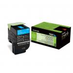 Lexmark 702C Cyan Toner Cartridge 1K pages - 70C20C0 LE70C20C0