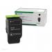 The image displays a set of Lexmark ink cartridges, specifically the black standard capacity toner cartridge with a yield of 2,000 pages. It is compatible with the CSCX421, 52x, and 62x printers. The model number is 78C20K0.