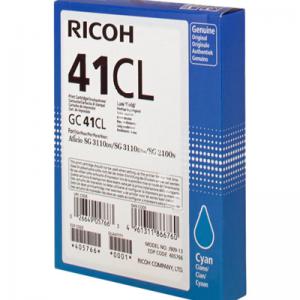 Ricoh GC41CL Cyan Standard Capacity Gel Ink Cartridge 600 pages -