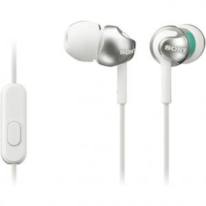 Sony MDR-EX110 Deep Bass White Wired 3.5mm Earphones with Smartphone