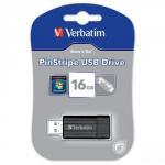 Verbatim USB 2.0 16GB Pinstripe Storengo Drive VE49063