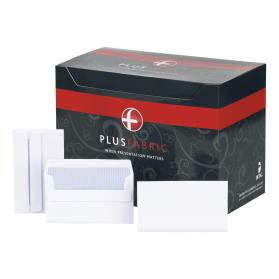 Plus Fabric Envelopes PEFC Wallet Self Seal 120gsm 89x152mm Extra White Ref F21870 Pack of 500 F21870
