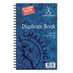 Challenge Duplicate Book Carbonless Wirebound Ruled 50 Sets 210x130mm Ref 100080469 [Pack 5] F63001