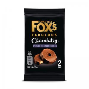 Foxs Chocolatey Rounds Biscuits Twin Pack 32g Pack of 48 57003247