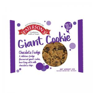 Bronte Patersons Giant Cookie Chocolate Fudge 60g Pack of 18 F5319