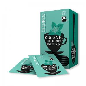 Clipper Fairtrade Organic Peppermint Tea Bags Pack of 25 CTN409