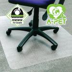 Cleartex Advantagemat Plus APET Chair Mat for Low and Standard Pile Carpets 1185x750mm UCCMFLAG0001 FL10699