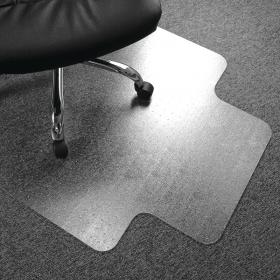 Floortex Advantagemat PVC Lipped Chair Mat for Carpets up to 6mm Thick 1340x1150mm FL74105