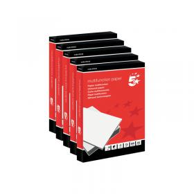 5 Star A4 Copier Paper 75gsm White Ream-Wrapped (Pack of 2500) 345 FS00345