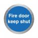 5 Star Fire Door Keep Shut Sign SAVE Vinyl 76mm Diameter VMO14BSSAV76 FS00575