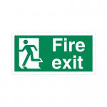 5 Star Fire Exit Running Man Left Sign Vinyl 150x300mm VSP319BSAV3015 FS00577