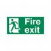 5 Star Fire Exit Running Man Left Sign Vinyl 150x300mm VSP319BSAV3015 FS00577