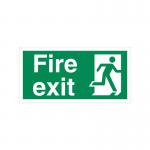 5 Star Fire Exit Running Man Arrow R Sign Vinyl 150x300 VSP318BSAV3015 FS00586