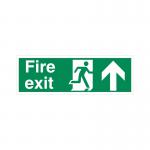 5 Star Fire Exit Run Man Arrow Up Sign Plas 150x450 VSP129SRP4515 FS00588