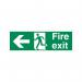 5 Star Fire Exit Run Man Arrow Left Sign Plas 150x450 VSP120SRP4515 FS00590