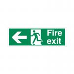 5 Star Fire Exit Run Man Arrow Left Sign Vinyl 150x450 SP120SAV4515 FS00592
