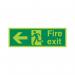 5 Star Fire Exit Run Man Arrow Left Sign Plas 150x450 VPSP120SRP4515 FS00594