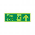 5 Star Fire Exit Run Man Arrow Up Sign Plas 150x450 VPSP129SRP4515 FS00595