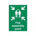 5 Star Fire Assembly Point Sign Rigid Plastic A2 VSP052BSRPA2 FS00600