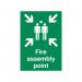 5 Star Fire Assembly Point Sign Rigid Plastic A2 VSP052BSRPA2 FS00600