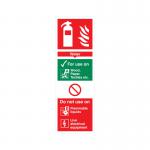 5 Star Water Extinguisher For Use On Sign Vinyl 300x100 VFF091SAV1030 FS00610