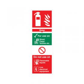 5 Star Water Extinguisher For Use On Sign Vinyl 300x100 VFF091SAV1030 FS00610