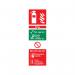 5 Star Water Extinguisher For Use On Sign Vinyl 300x100 VFF091SAV1030 FS00610