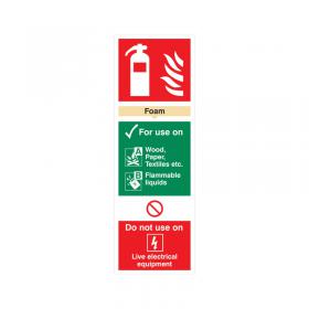 5 Star Foam Extinguisher For Use On Sign Vinyl 300x100 VFF094SAV1030 FS00611