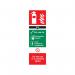 5 Star Carbon Dioxide Extinguisher Sign Plastic 300x100 VFF093SRP1030 FS00614