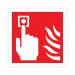5 Star Fire Alarm Symbol Sign Vinyl 100x100mm Pack of 5 FF115SAV1010P5 FS00617