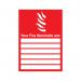 5 Star Your Fire Marshals Are Sign Rigid Plastic A4 VFF162SRPA4 FS00619