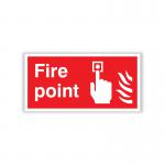 5 Star Fire Point Sign SAVE Vinyl 100x200mm VFF163SAV2010 FS00620
