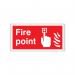 5 Star Fire Point Sign SAVE Vinyl 100x200mm VFF163SAV2010 FS00620
