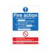 5 Star Fire Action Standard Sign SAVE Vinyl A5 VM431SAVA5 FS00625
