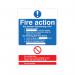 5 Star Fire Action Standard Sign SAVE Vinyl A4 VM431SAVA4 FS00629