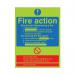 5 Star Fire Action Standard Sign Rigid Plastic 300x250mm VPM433SRP3025 FS00632