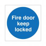 5 Star Fire Door Keep Locked Vinyl 100x100 Pack of 5 M261SAV1010P5 FS00634