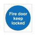 5 Star Fire Door Keep Locked Vinyl 100x100 Pack of 5 M261SAV1010P5 FS00634