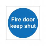 5 Star Fire Door Keep Shut No Symbol Sign Plas 100x100 VM014SRP1010 FS00636