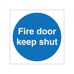 5 Star Fire Door Keep Shut No Symbol Sign Plas 100x100 VM014SRP1010 FS00636